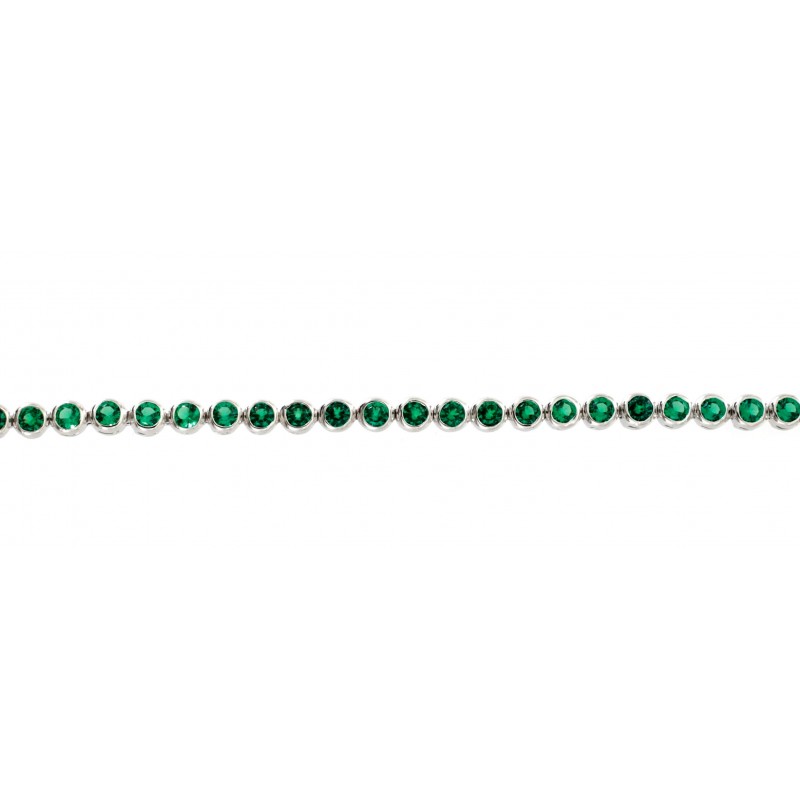 ГРИВНА СРЕБРО 925 РОДИЕВО ПОКРИТИЕ С ЦИРКОН 