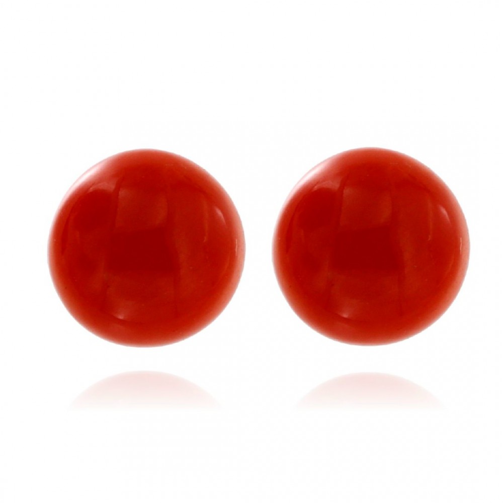 ОБИЦИ 18К ЗЛАТО С КОРАЛ 