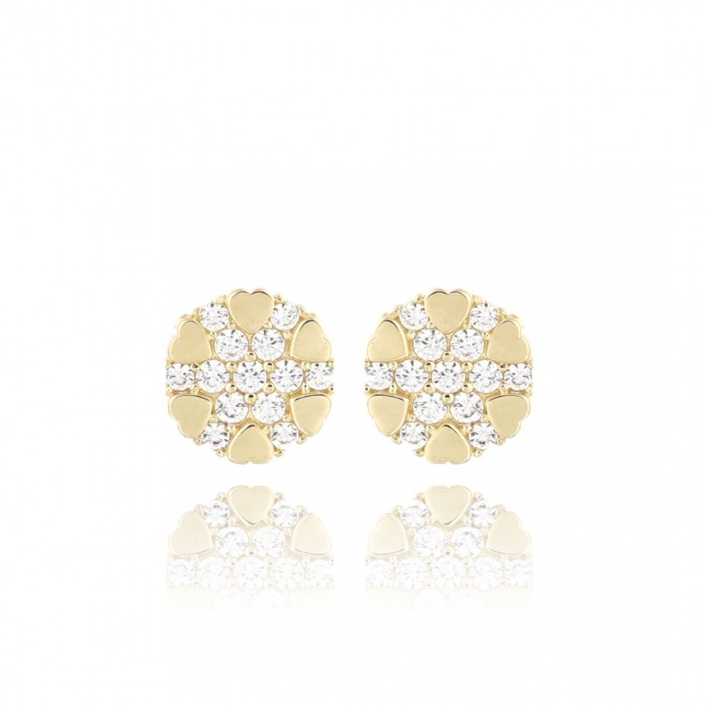 ОБИЦИ 14К ЗЛАТО С ЦИРКОН