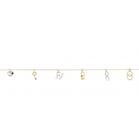 ГРИВНА 14K ЗЛАТО С ЦИРКОН 